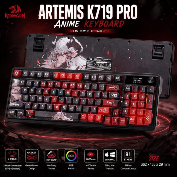 ARTEMIS K719 PRO Anime Keyboard