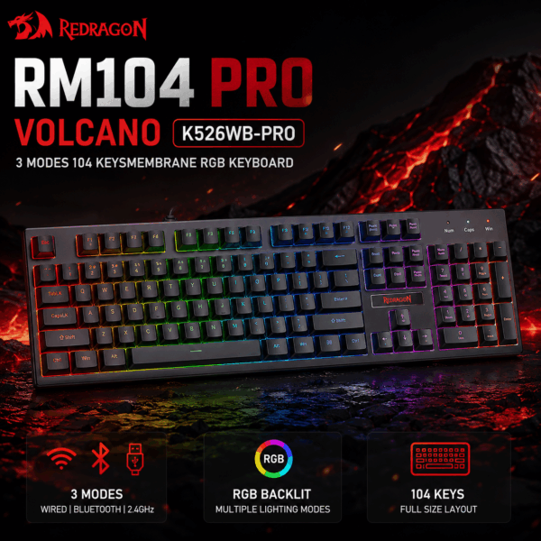 Redragon VOLCANO K526 PRO (K526WB-PRO)